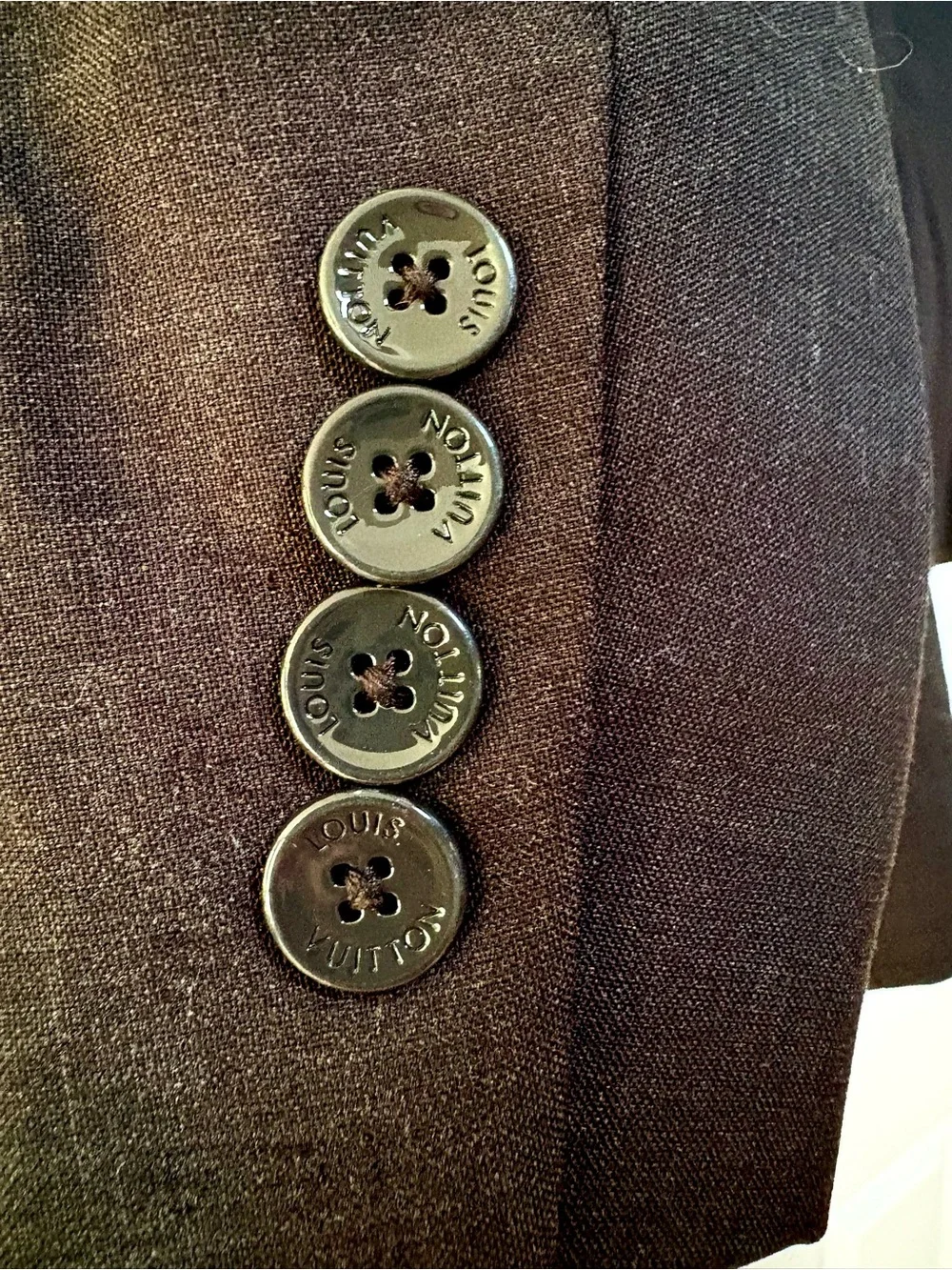 Louis Vuitton Charcoal Gray Wool Single-Breasted Sport Coat  EU44 or US36.